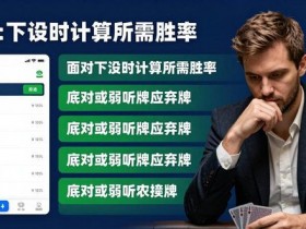 【球盟会】大发扑克实战攻略:位置优势与底池控制,新手稳定盈利指南