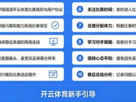 【球盟会】给新手的10条忠告:在开云体育开始你的第一场比赛