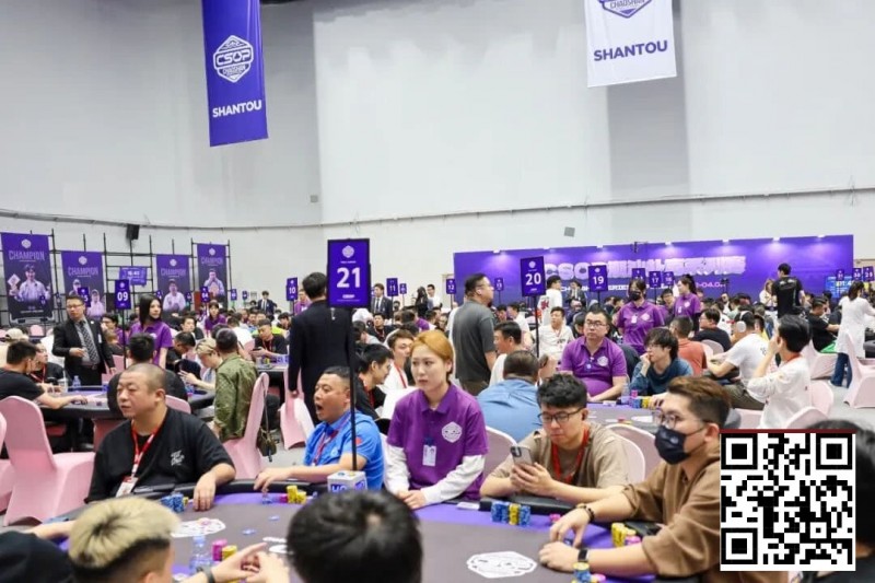 【EV扑克】CSOP潮汕扑克系列赛Day2战报：邱爽领跑63强，泡沫大战引爆全场【球盟会】