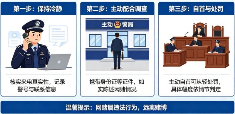 【球盟会】网赌被警察打电话要求配合调查怎么办？自首能否从轻处罚全面解析