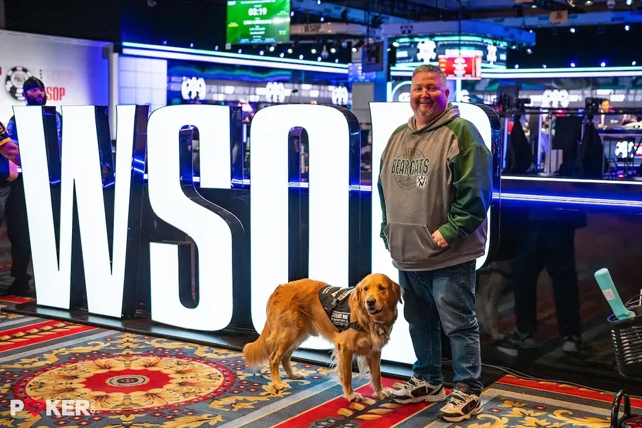 【EV扑克】带着金毛打WSOP？“没有它，我可能会死在牌桌上”